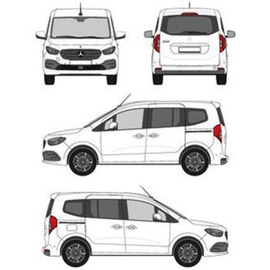 БАГАЖНИК ТОВАРНА СКАРА CRUZ EVO RACK MODULE Mercedes Clase T (I - tailgate) (2021-->)