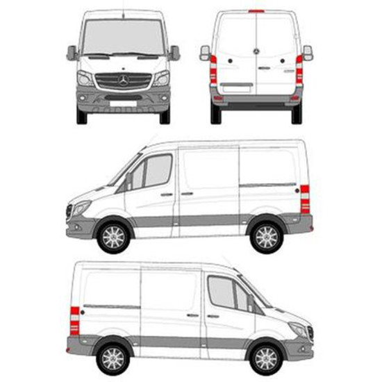 БАГАЖНИК ТОВАРНА СКАРА CRUZ EVO RACK MODULE Mercedes Sprinter L1H1 (II/906) (2006-->2018)