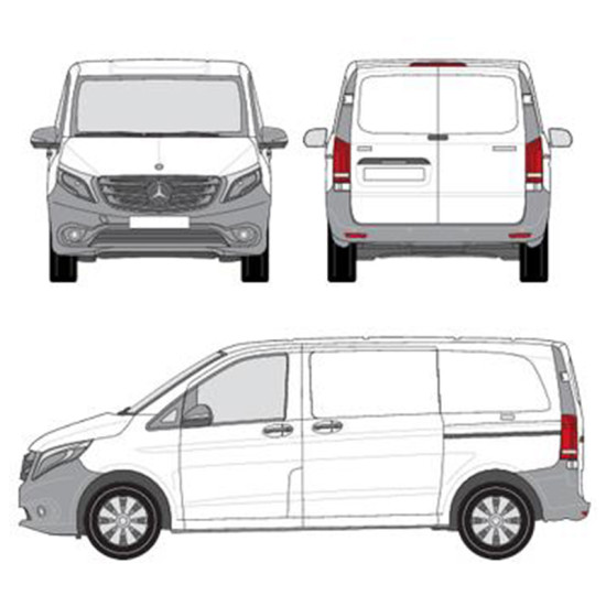 БАГАЖНИК ТОВАРНА СКАРА CRUZ EVO RACK MODULE Mercedes Vito L1H1/compact (W447) (2014-->)