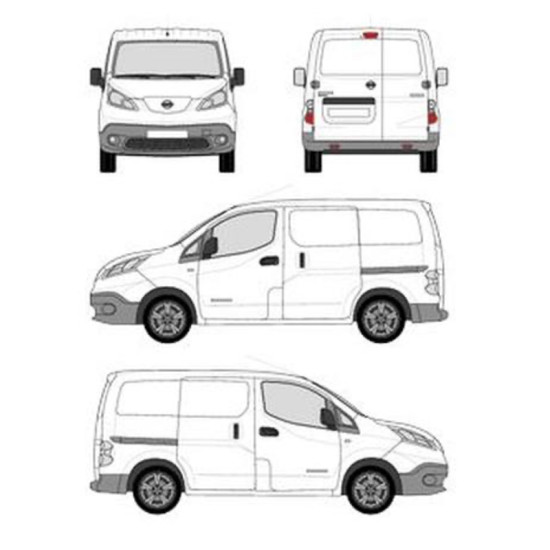 БАГАЖНИК ЗА ТОВАРНИ АВТОМОБИЛИ CRUZ ALU CARGO AF2 Nissan e-NV200 (2014-->)