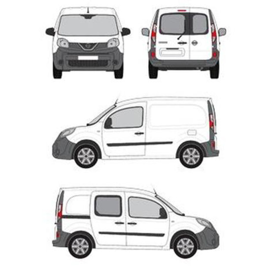 БАГАЖНИК ТОВАРНА СКАРА CRUZ EVO RACK MODULE Nissan NV250 L1 (I - rear doors) (2019-->)
