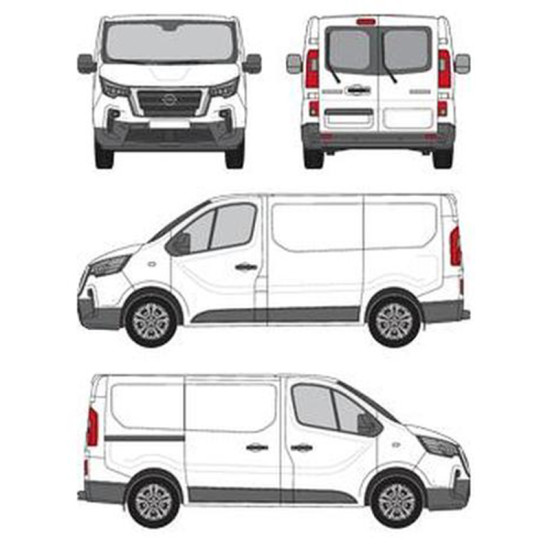 БАГАЖНИК ТОВАРНА СКАРА CRUZ EVO RACK MODULE Nissan Primastar L1H1 (X82) (2022-->)