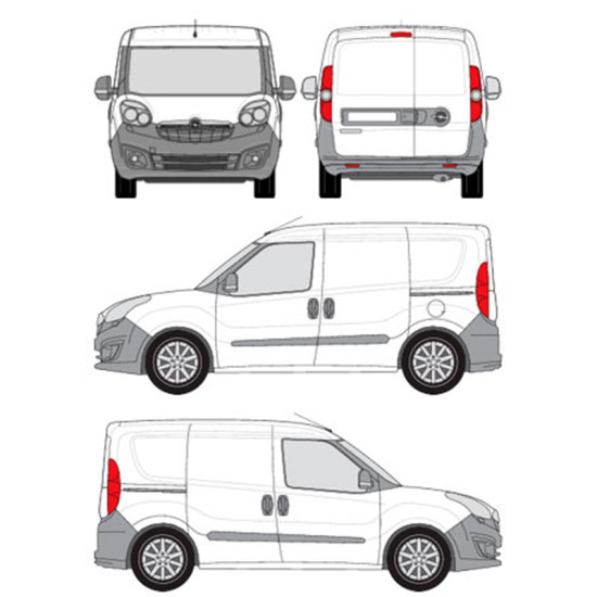 БАГАЖНИК ТОВАРНА СКАРА CRUZ EVO RACK MODULE Opel / Vauxhall Combo L1H1 (D) (2012-->2018)