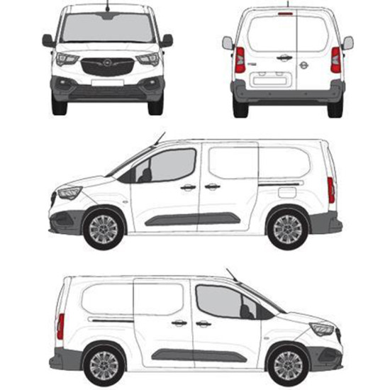 БАГАЖНИК ТОВАРНА СКАРА CRUZ EVO RACK MODULE Opel / Vauxhall Combo-e XL (E) (2018-->)
