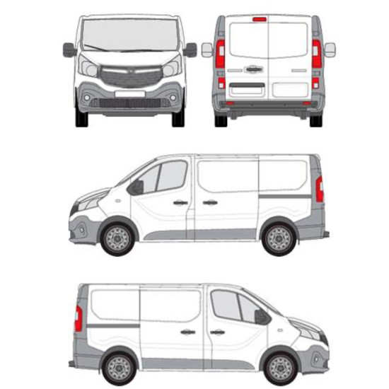 БАГАЖНИК ТОВАРНА СКАРА CRUZ EVO RACK MODULE Opel / Vauxhall Vivaro L1H1 (III/X82) (2014-->2019)