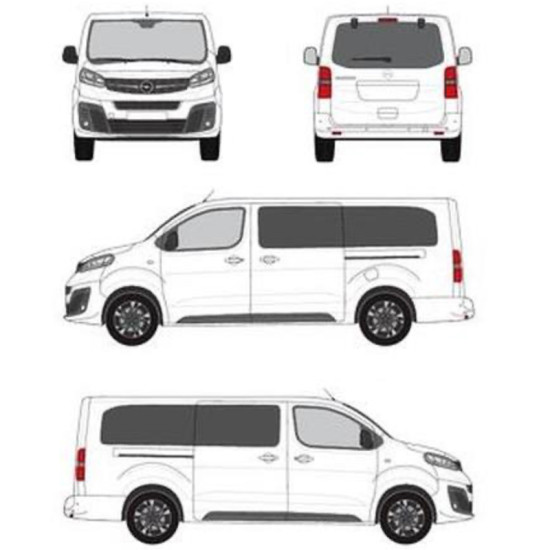 БАГАЖНИК ТОВАРНА СКАРА CRUZ EVO RACK MODULE Opel / Vauxhall Zafira Life L3H1 (L/long - 5 fixpoint) (2019-->)