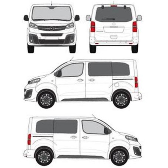 БАГАЖНИК ТОВАРНА СКАРА CRUZ EVO RACK MODULE Opel / Vauxhall Zafira Life L1H1 (S/short - 3 fixpoint) (2019-->)