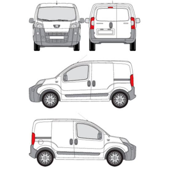 БАГАЖНИК ТОВАРНА СКАРА CRUZ EVO RACK MODULE Peugeot Bipper (III) (2008-->)