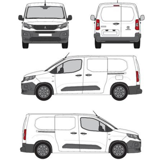 БАГАЖНИК ТОВАРНА СКАРА CRUZ EVO RACK MODULE Peugeot e-Partner L2/LWB/Long (III) (2021-->)