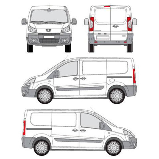 БАГАЖНИК ТОВАРНА СКАРА CRUZ EVO RACK MODULE Peugeot Expert L1H1 (II) (2007-->2016)
