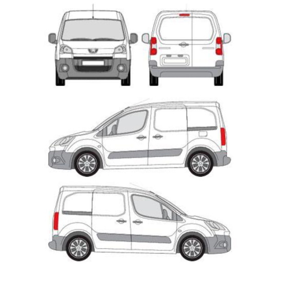 БАГАЖНИК ТОВАРНА СКАРА CRUZ EVO RACK MODULE Peugeot Partner (II) (2008-->2018)
