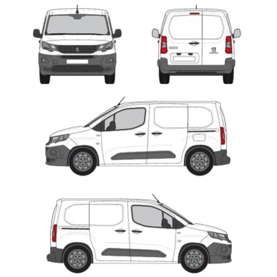 БАГАЖНИК ТОВАРНА СКАРА CRUZ EVO RACK MODULE Peugeot e-Partner L1/Standard (III) (2021-->)
