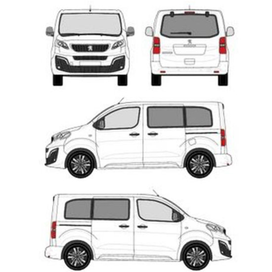 БАГАЖНИК ТОВАРНА СКАРА CRUZ EVO RACK MODULE Peugeot Traveller L1H1 (XS/compact - 3 fixpoint) (2016-->)