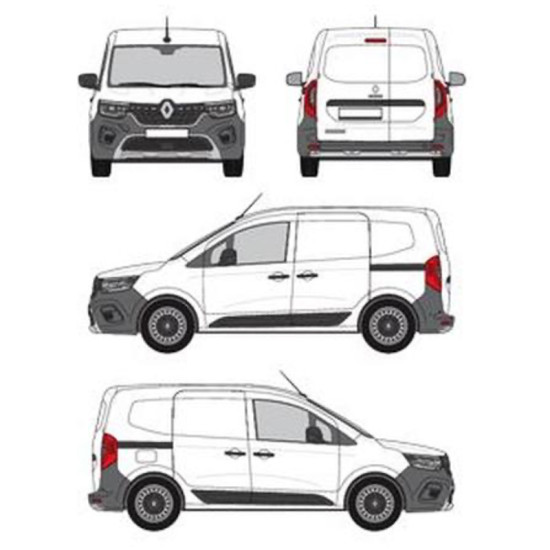БАГАЖНИК ТОВАРНА СКАРА CRUZ EVO RACK MODULE Renault Kangoo (III - rear doors) (2021-->)