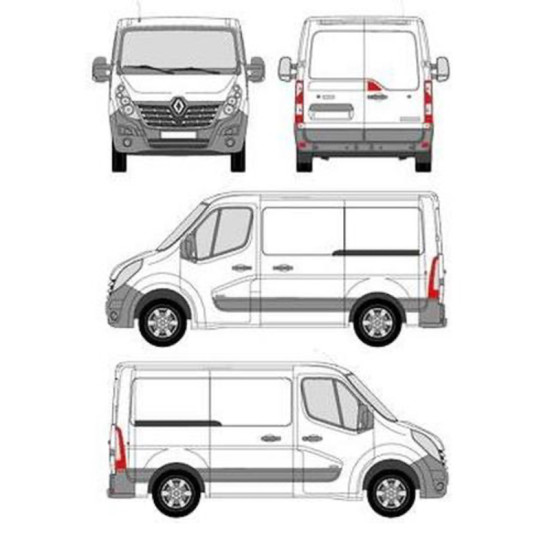 БАГАЖНИК ТОВАРНА СКАРА CRUZ EVO RACK MODULE Renault Master L1H1 (III) (2010-->2024)