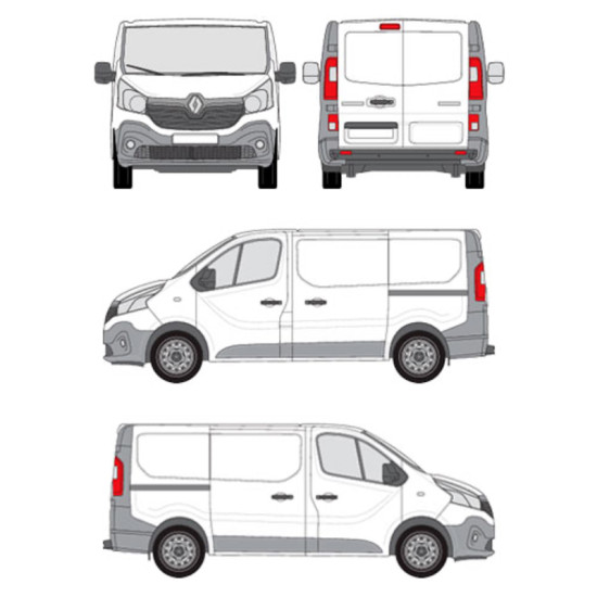 БАГАЖНИК ТОВАРНА СКАРА CRUZ EVO RACK MODULE Renault Trafic L1H1 (III/X82) (2014-->)