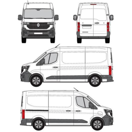 БАГАЖНИК ТОВАРНА СКАРА CRUZ EVO RACK MODULE Renault Master L2H2 (IV) (2024-->)