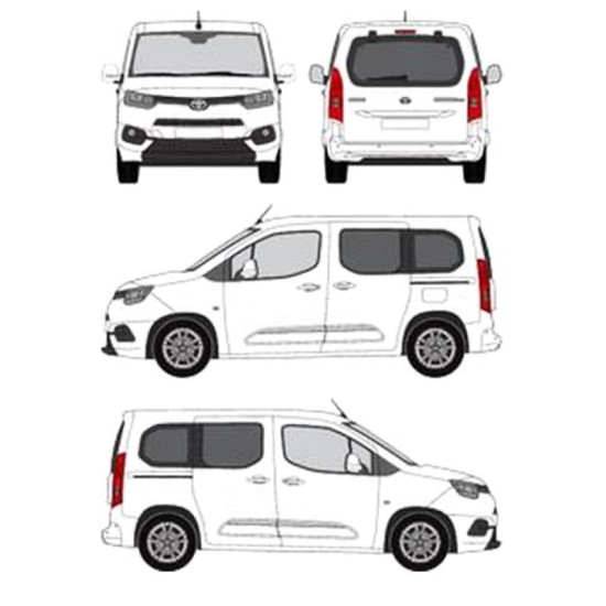 БАГАЖНИК ТОВАРНА СКАРА CRUZ EVO RACK MODULE Toyota ProAce City L1 (I) (2019-->)