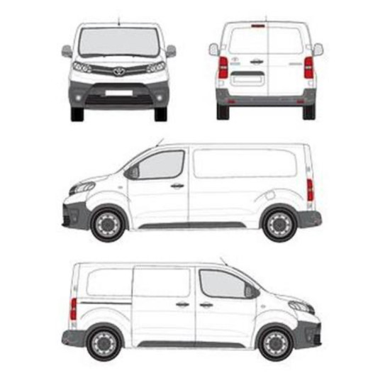 БАГАЖНИК ЗА ТОВАРНИ АВТОМОБИЛИ CRUZ ALU CARGO AF2 Toyota ProAce (fixpoint) (2016-->)