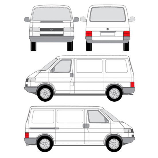 БАГАЖНИК ТОВАРНА СКАРА CRUZ EVO RACK MODULE Volkswagen Caravelle T4 (standard roof) (1991-->2003)