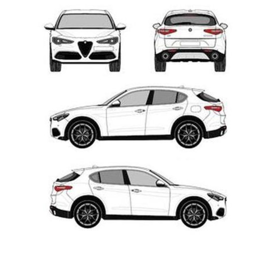 БАГАЖНИК ГРЕДИ CRUZ AIRO T DARK ALFA ROMEO STELVIO 5D (2017->)