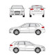 БАГАЖНИК ГРЕДИ CRUZ AIRO FIX AUDI A3 5d Sportback (8P - integrated railing) (2004-->2013)