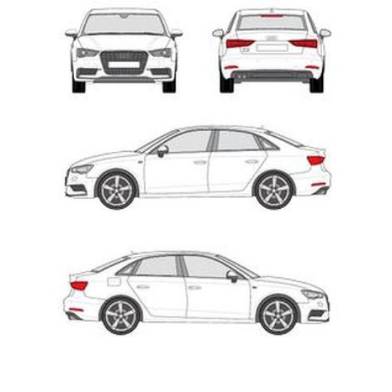 БАГАЖНИК ГРЕДИ CRUZ AIRO T AUDI A3 sedan 4d (8V - standard roof) (2013-->2020)