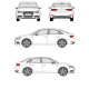 БАГАЖНИК ГРЕДИ CRUZ AIRO T AUDI A3 sedan 4d (8V - standard roof) (2013-->2020)