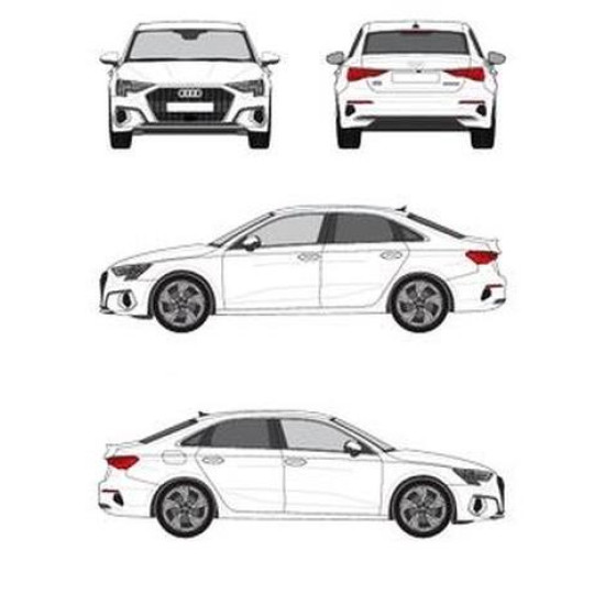 БАГАЖНИК ГРЕДИ CRUZ AIRO T DARK AUDI A3 sedan 4d (8Y - standard roof) (2020-->)