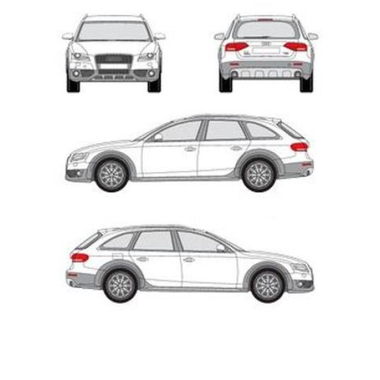 БАГАЖНИК ГРЕДИ CRUZ AIRO DARK за Audi A4 Allroad (B8, B9, B9.2 - railing) (2009-->2016) (2016-->2019) (2019-->)
