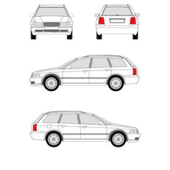 БАГАЖНИК ГРЕДИ CRUZ AIRO DARK за A4 Avant (B5, B6. B7- railing) (1996-->2001) (2001-->2005) (2005-->2008)