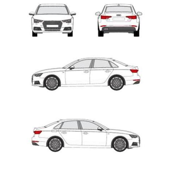 БАГАЖНИК ГРЕДИ CRUZ AIRO T AUDI A4 SEDAN 4d (B9 - standard roof) (2015-->2019)