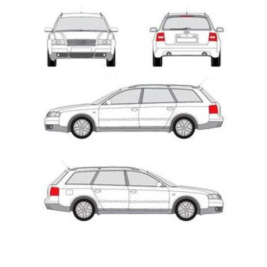 БАГАЖНИК ГРЕДИ CRUZ AIRO DARK за Audi A6 Allroad (C5 / C6 / C7 - railing) (2000-->2006) (2006-->2011) (2012-->2019)