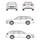 БАГАЖНИК ГРЕДИ CRUZ AIRO FIX AUDI A6 Avant (C6 - integrated railing) (2005-->2011)