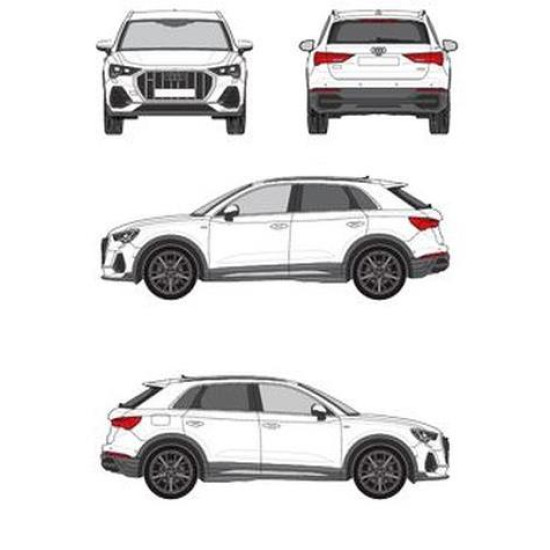 БАГАЖНИК ГРЕДИ CRUZ AIRO FIX AUDI Q3 5D (II/F3 - integrated railing) (2018-->)