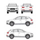 БАГАЖНИК ГРЕДИ CRUZ AIRO FIX AUDI Q3 5d (I/8U - integrated railing) (2012-->2018)