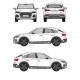 Багажник греди Cruz Airo FUSE DARK за Audi Q5 Sportback (II/FY - integrated railing) (2021-->2025)