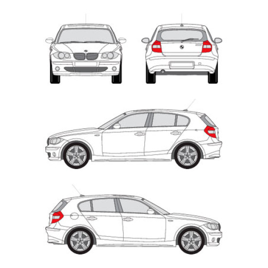 БАГАЖНИК ГРЕДИ CRUZ AIRO FIX BMW Serie 1 5d (E87 - fixpoint) (2004-->2011)