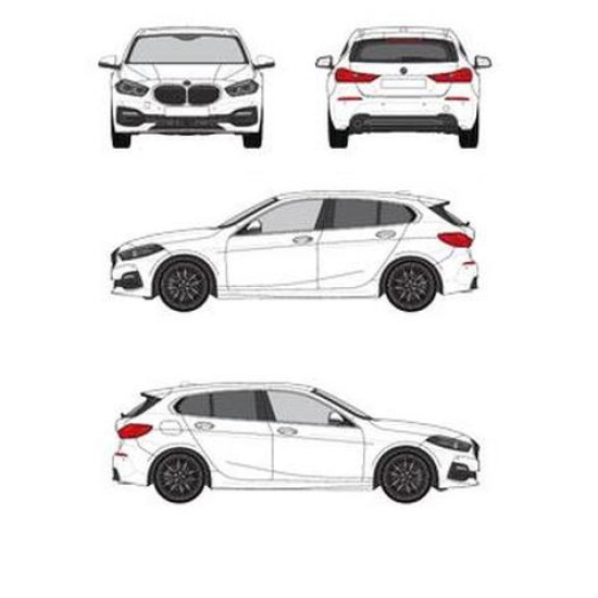 Багажник греди Cruz Airo FUSE DARK за BMW 1-Series (F40, fixpoint) (2020 - 2024)