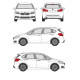 БАГАЖНИК ГРЕДИ CRUZ AIRO FIX BMW Serie 2 Active Tourer (F45 - integrated railing) (2014-->2021)