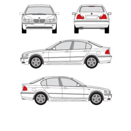 БАГАЖНИК ЗА BMW Serie 3 sedan 4d (E46 - fixpoint) (1998-->2005) CRUZ AIRO FIX