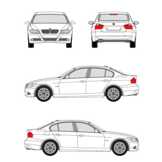 БАГАЖНИК ГРЕДИ CRUZ AIRO FIX BMW Serie 3 sedan 4d (E90 - fixpoint) (2005-->2012)