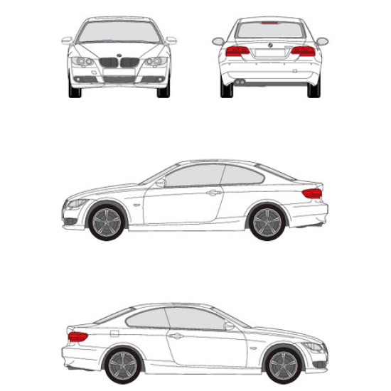 БАГАЖНИК ГРЕДИ CRUZ AIRO X BMW Serie 3 Coupe 2d (E92 - fixpoint) (2006-->2013)