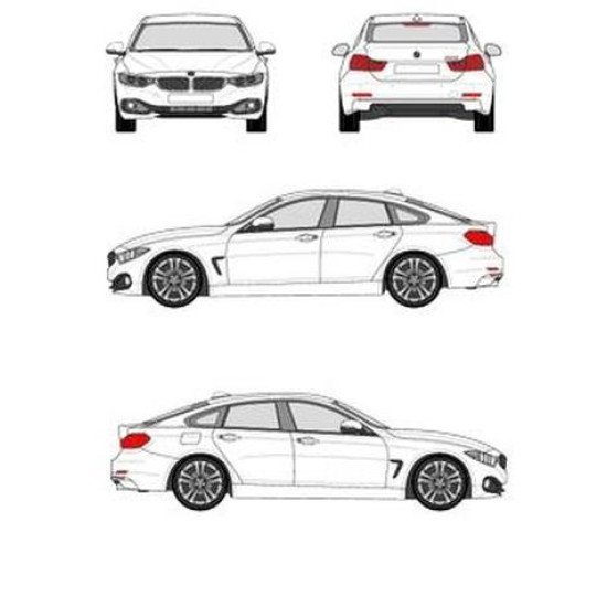 БАГАЖНИК ГРЕДИ CRUZ AIRO X DARK BMW Serie 4 Gran Coupe 4d (F36 - fixpoint) (2014-->2021)