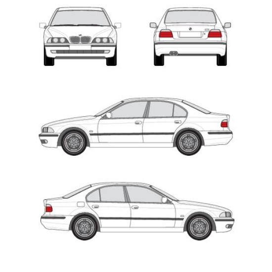 БАГАЖНИК ЗА BMW Serie 5 sedan 4d (E39 - fixpoint) (1995-->2003) CRUZ AIRO FIX