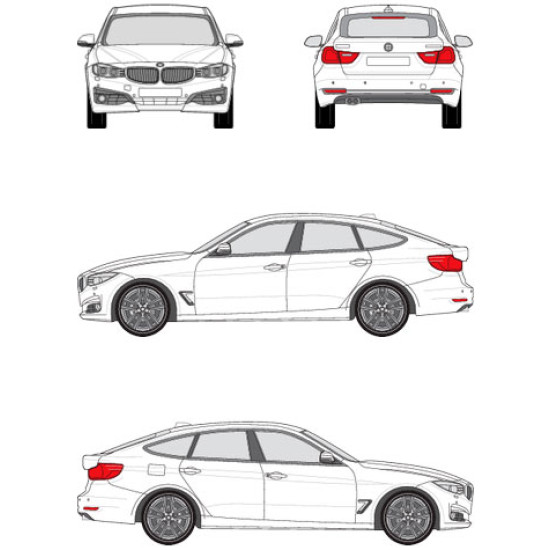 БАГАЖНИК ЗА BMW 3 GT ГРЕДИ CRUZ AIRO X DARK BMW SERIE 3 GT (F34 - FIXPOINT) (2013-->2019)