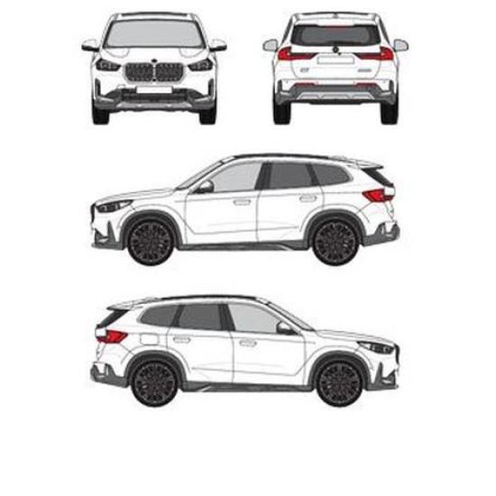 Багажник греди Cruz Airo FUSE DARK за BMW iX1, (U11,integrated railing) 2022 ->