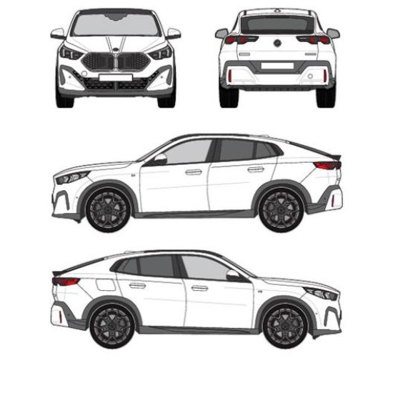 БАГАЖНИК ГРЕДИ CRUZ AIRO T BMW X2 / iX2 5d (II/U10 - standard roof) (2024-->)