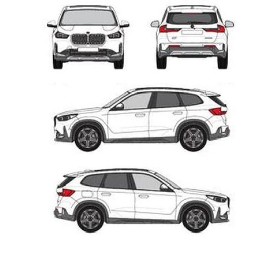 Багажник греди Cruz Airo FUSE DARK за BMW X1 5d (III/U11 - integrated railing) (2022-->)
