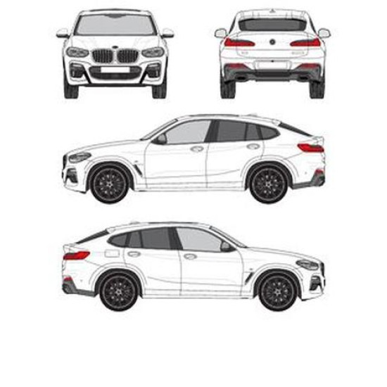 БАГАЖНИК ГРЕДИ CRUZ AIRO T BMW X4 5d (G02 - standard roof) (2018-->)